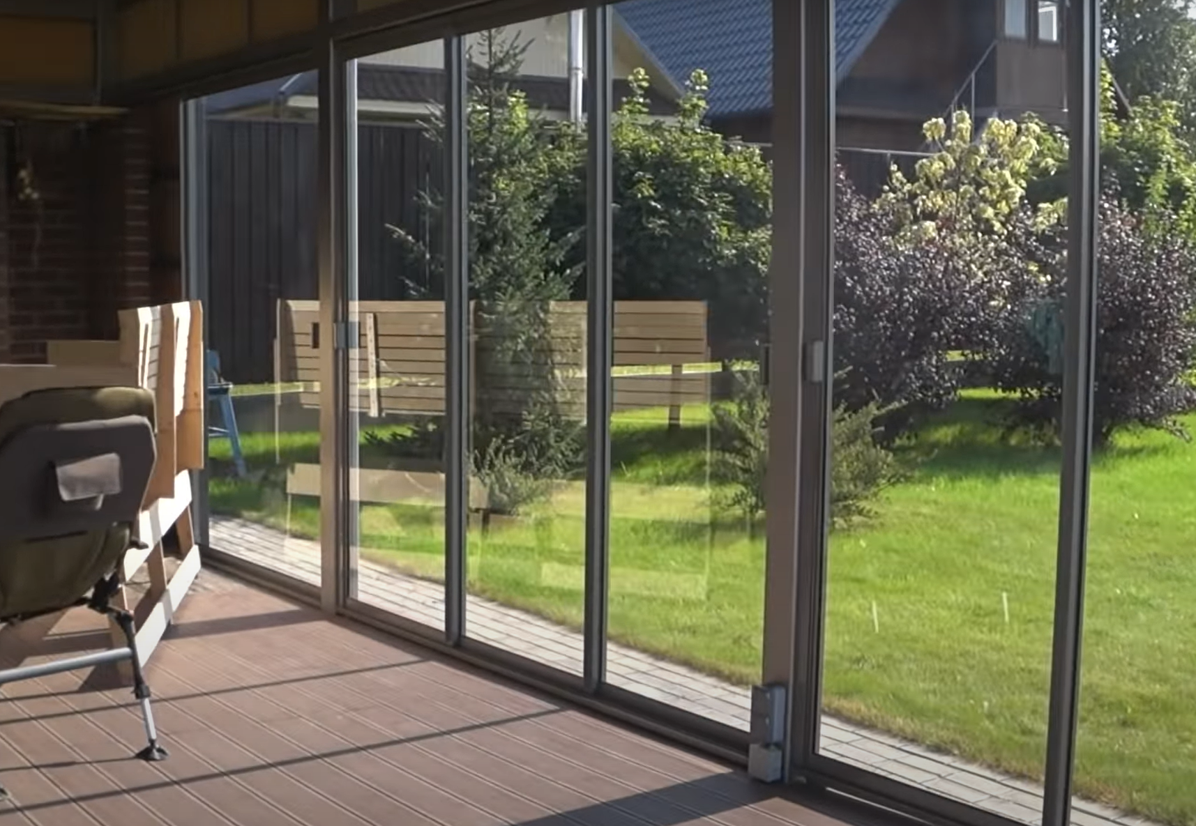 Установка раздвижных панорамных окон